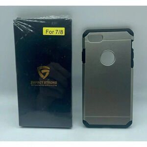 iPhone‎ 7/8 Case Impact Strong Gun Metal Color Slim Protection Retro Heavy Duty